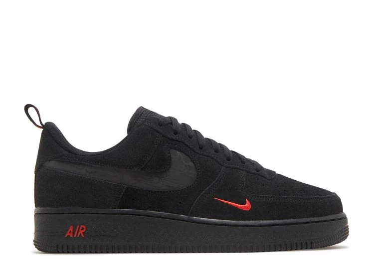 Nike Air Force 1 '07 LV8 'Reflective Swoosh - Black Crimson' 3 Nike Air Force 1 '07 LV8 'Reflective Swoosh - Black Crimson'