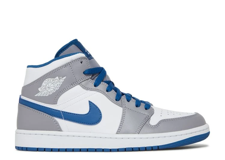Air Jordan 1 Mid 'Cement True Blue' 3 Air Jordan 1 Mid 'Cement True Blue'