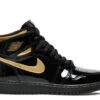 Air Jordan 1 Retro High OG 'Black Metallic Gold' -Retro Shoes Shop 1 538