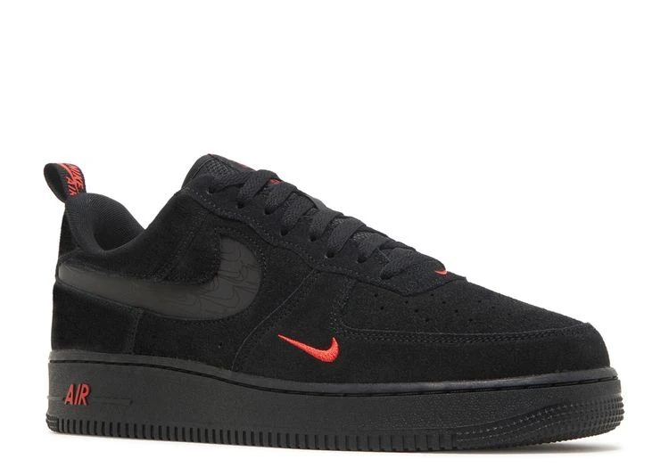 Nike Air Force 1 '07 LV8 'Reflective Swoosh - Black Crimson' 4 Nike Air Force 1 '07 LV8 'Reflective Swoosh - Black Crimson' - Image 2