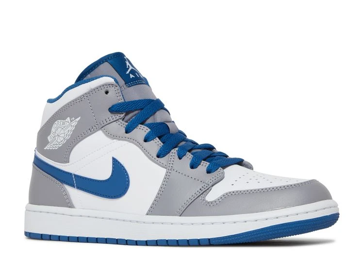 Air Jordan 1 Mid 'Cement True Blue' 4 Air Jordan 1 Mid 'Cement True Blue' - Image 2