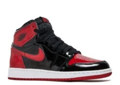 Air Jordan 1 Retro High OG GS 'Patent Bred' -Retro Shoes Shop 2 235